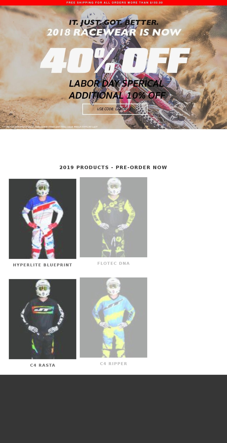 jtusa.com — Shopify storefront screenshot