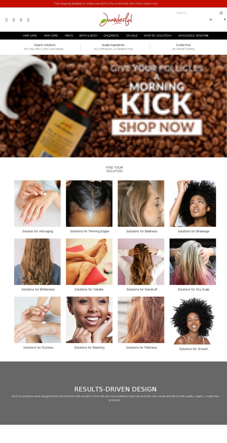 juanderfulproducts.com shopify website screenshot