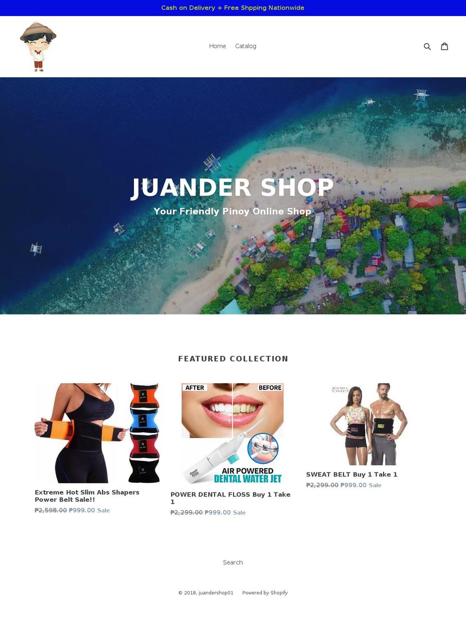 juandershop.com — Shopify storefront screenshot