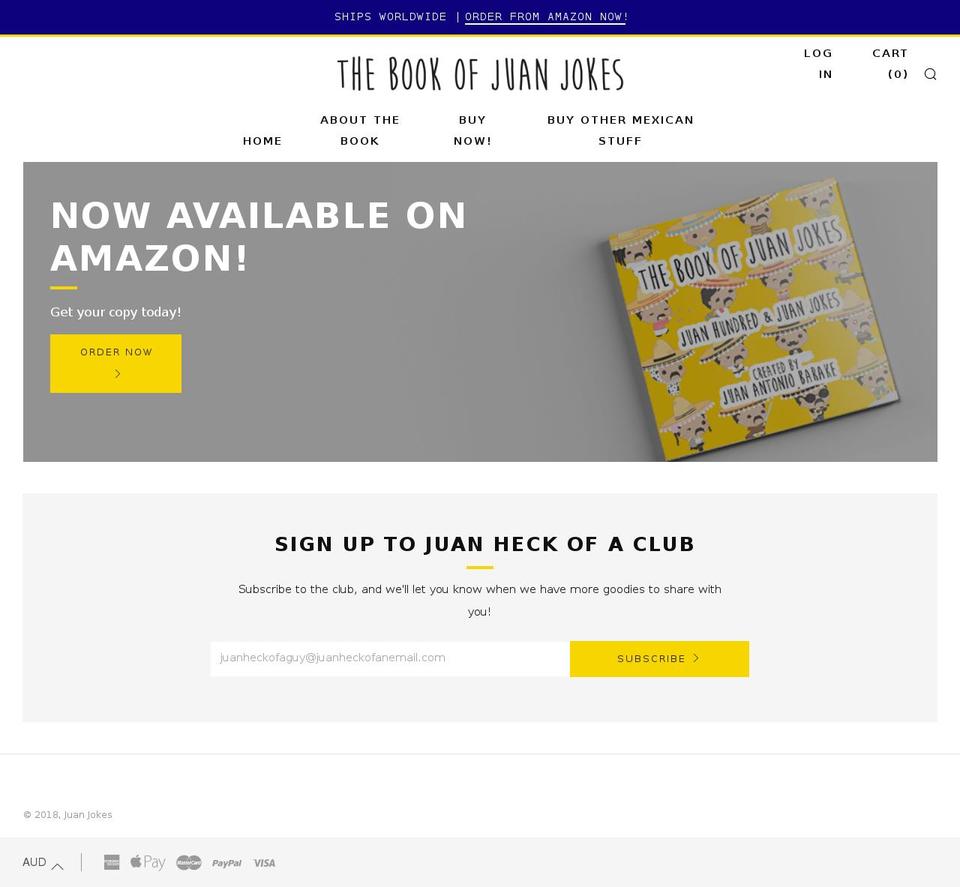 juanjokes.com — Shopify storefront screenshot