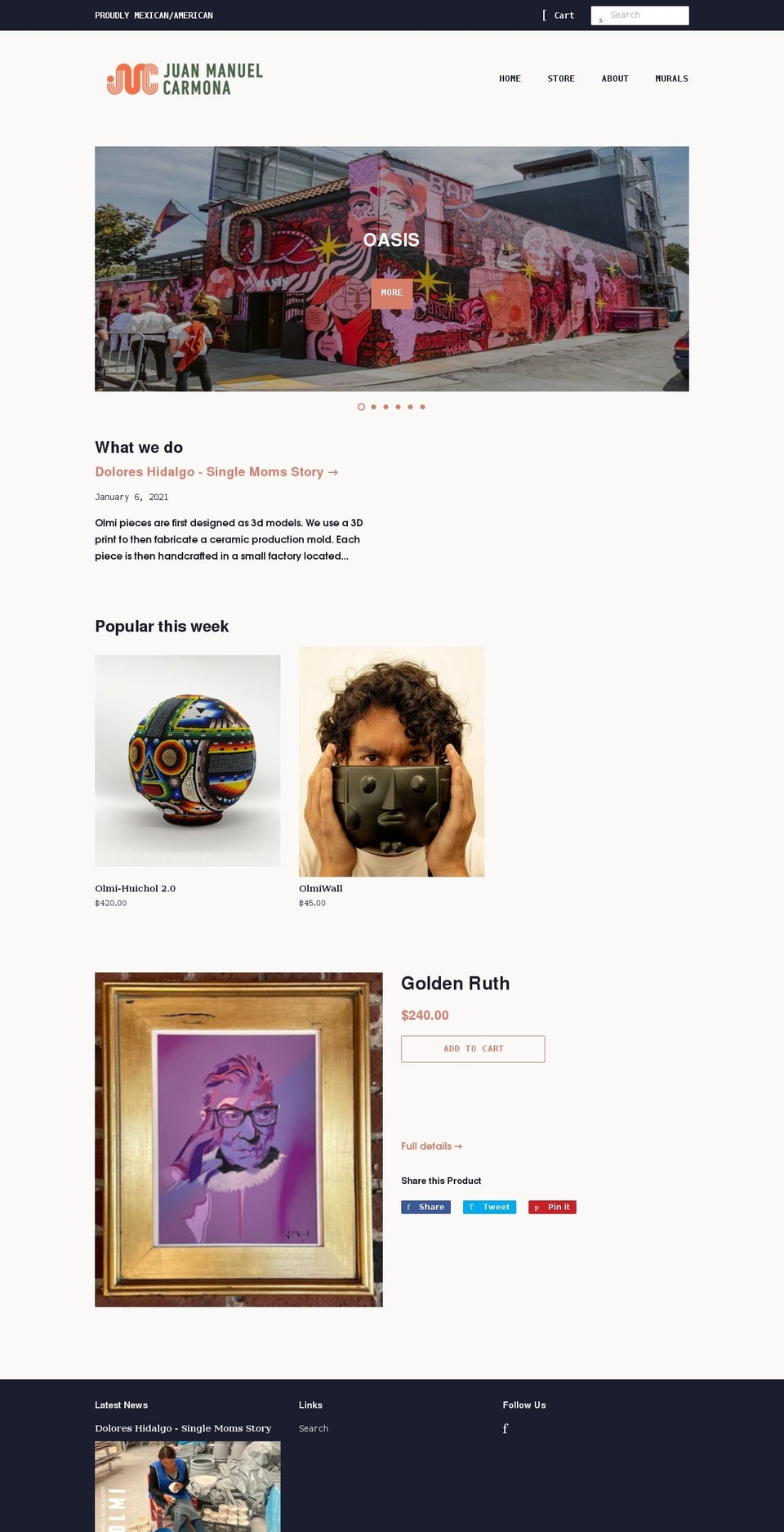 juanmanuelcarmona.com shopify website screenshot