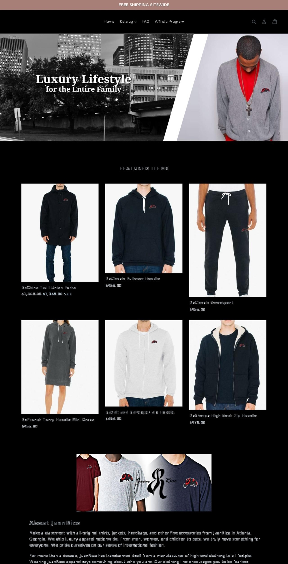 juanrico.com shopify website screenshot