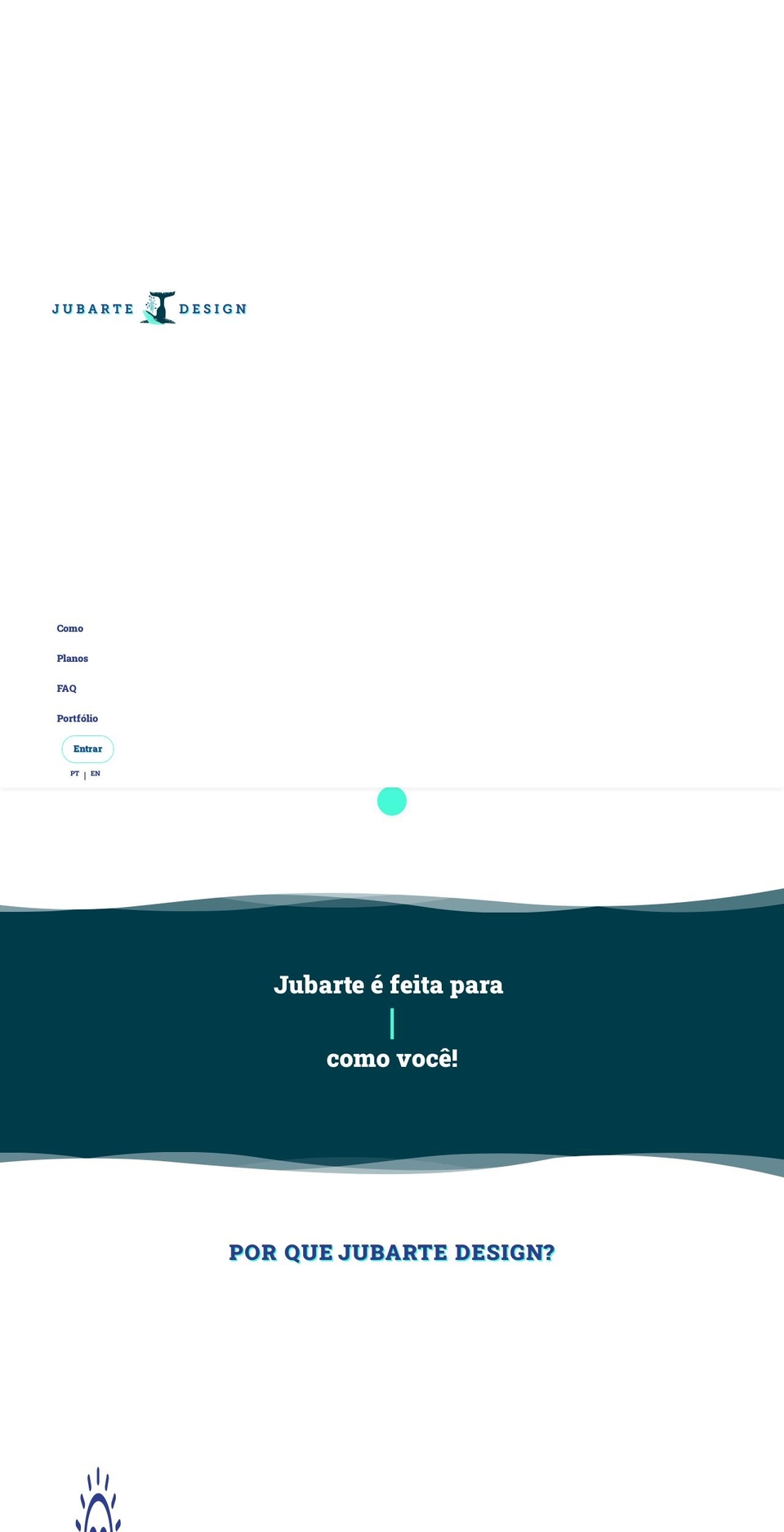 jubarte.design shopify website screenshot