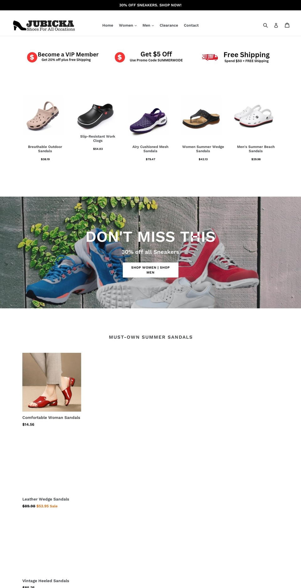 jubicka.com — Shopify storefront screenshot