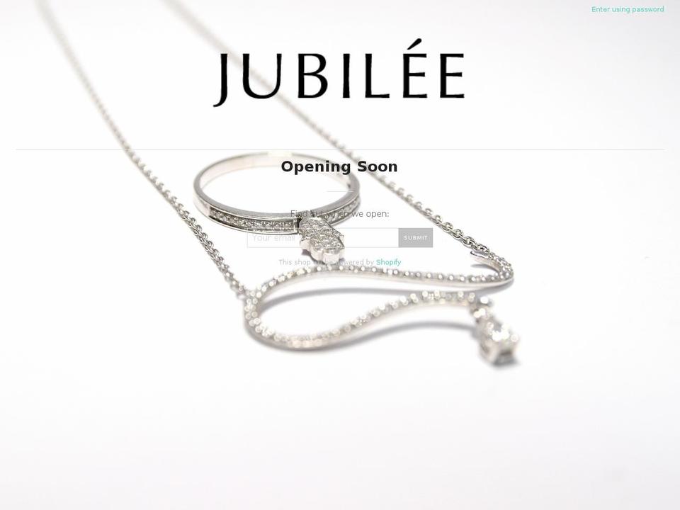 jubilee.one shopify website screenshot