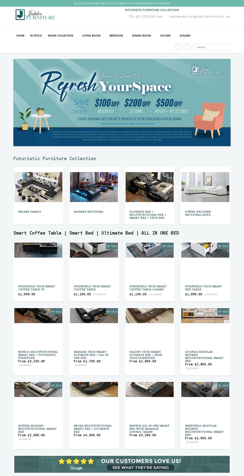 jubileefurniture.net shopify website screenshot