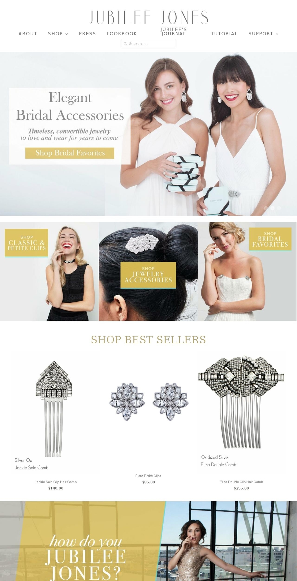 jubileejones.com shopify website screenshot
