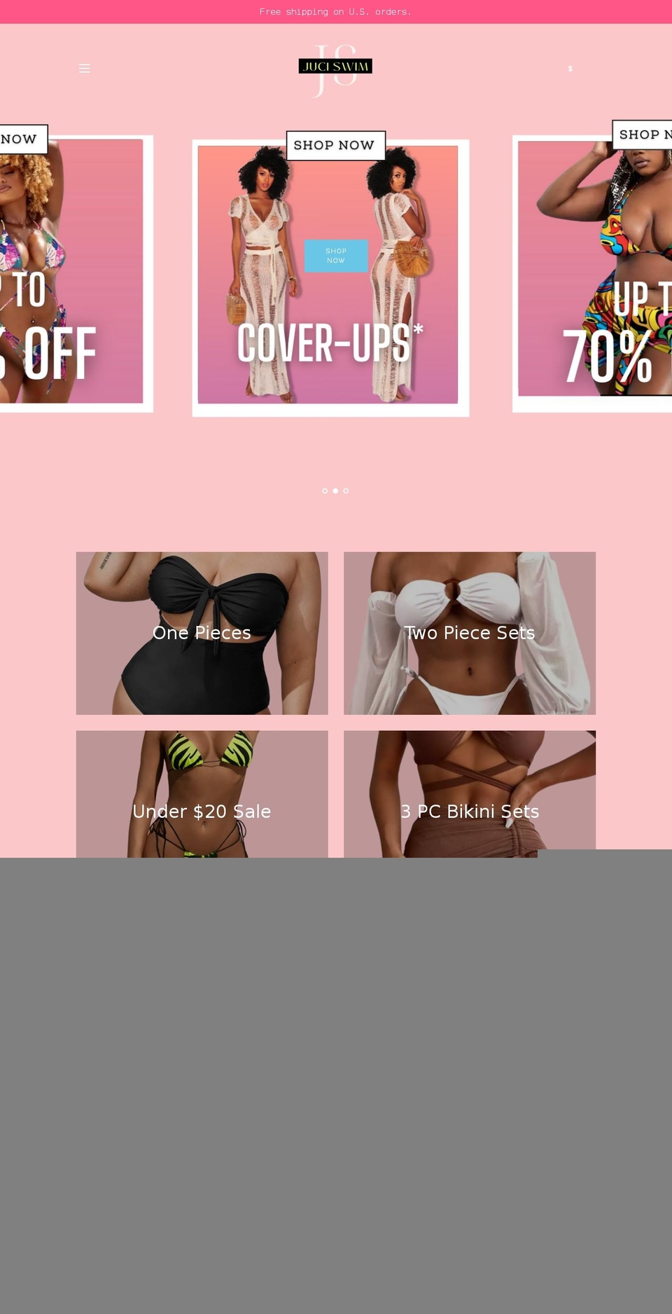juciswim.com shopify website screenshot