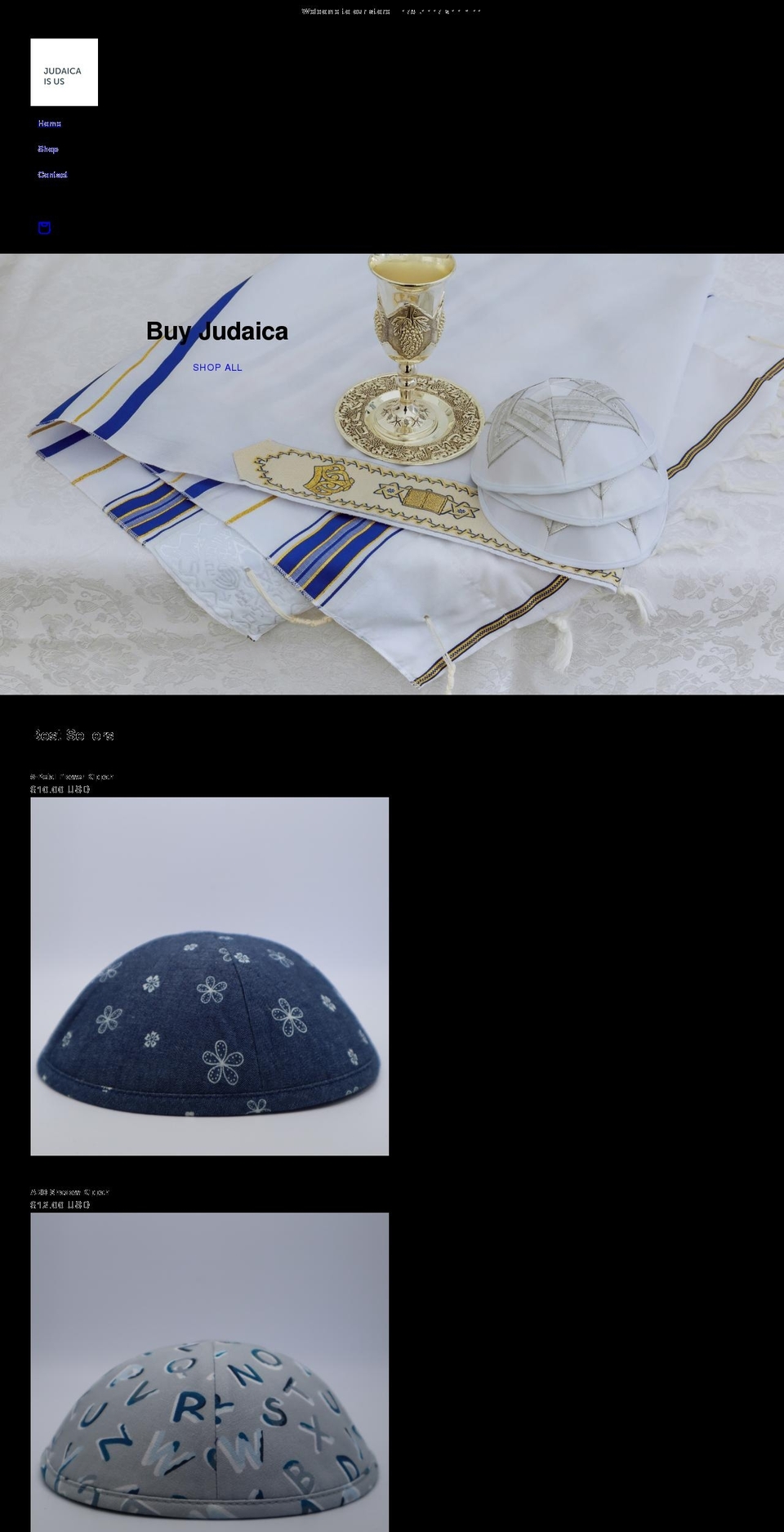 judaicaisus.com shopify website screenshot