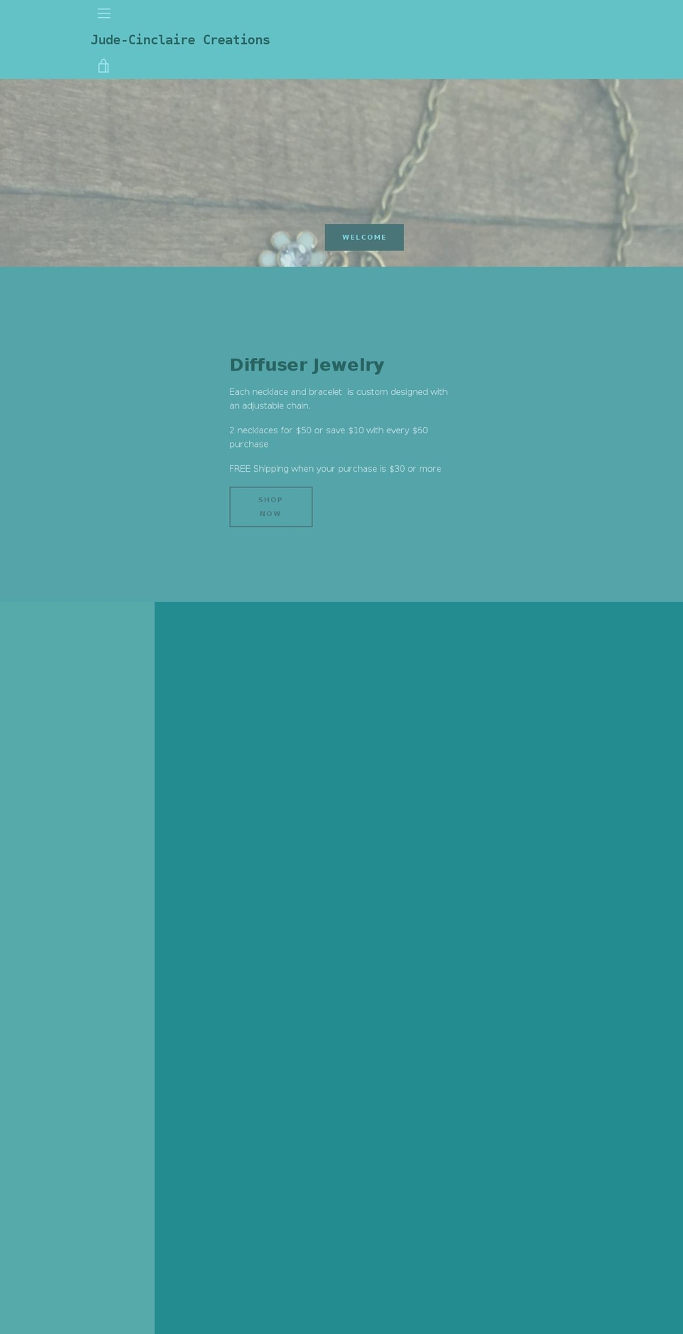 jude-cinclaire.com — Shopify storefront screenshot