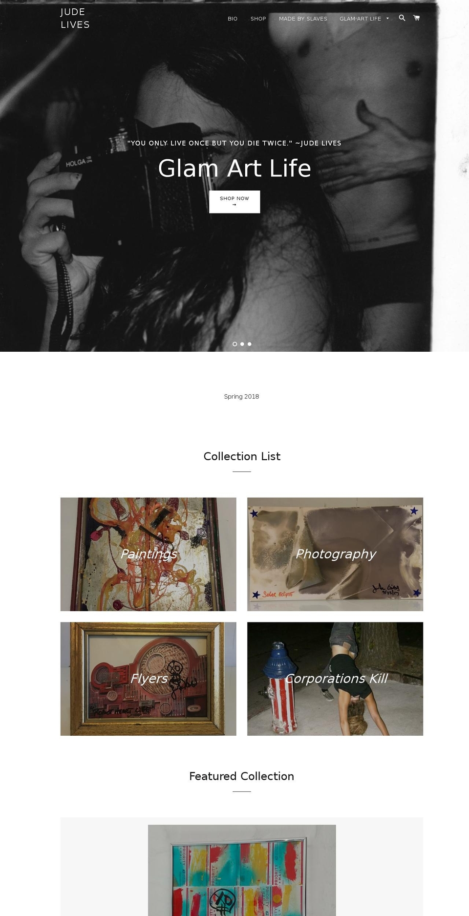 judelives.com — Shopify storefront screenshot