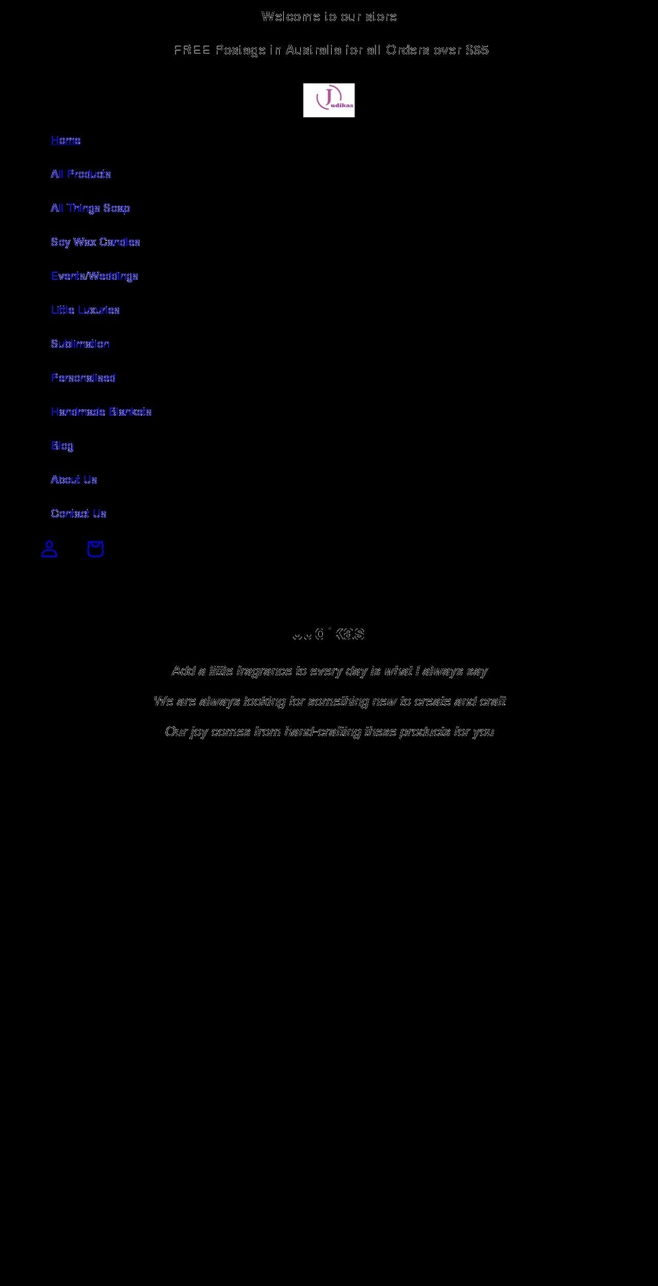 judikas.com shopify website screenshot