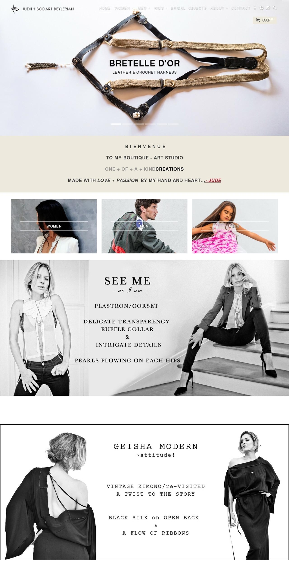 judithbeylerian.com shopify website screenshot