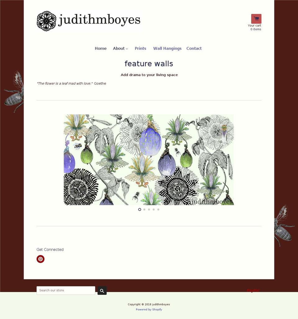 judithmboyes.com shopify website screenshot