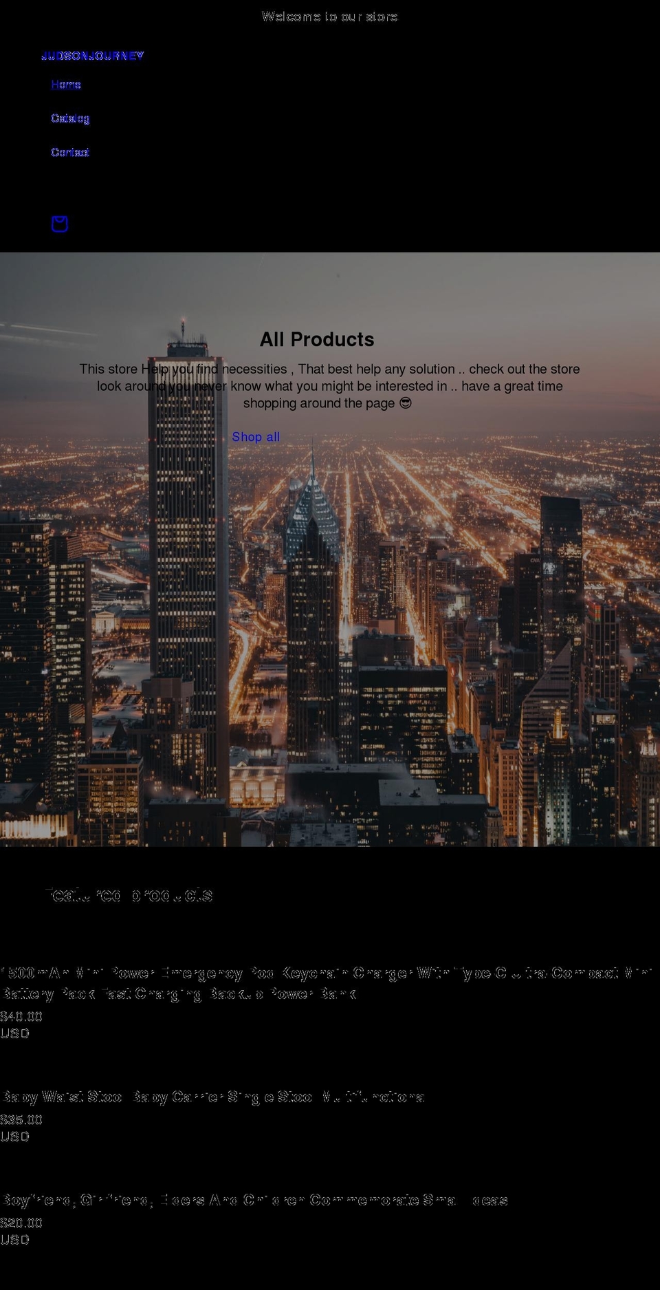 judsonjourney.com shopify website screenshot