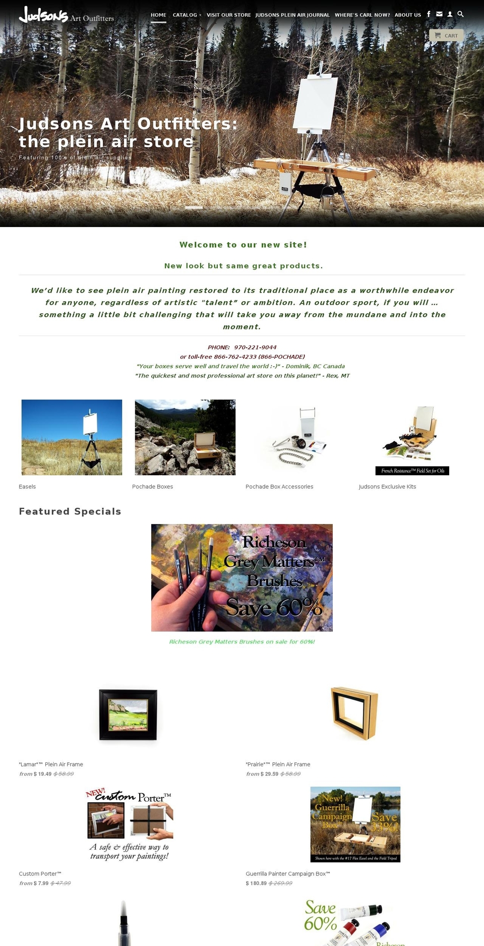 judsonsart.com shopify website screenshot