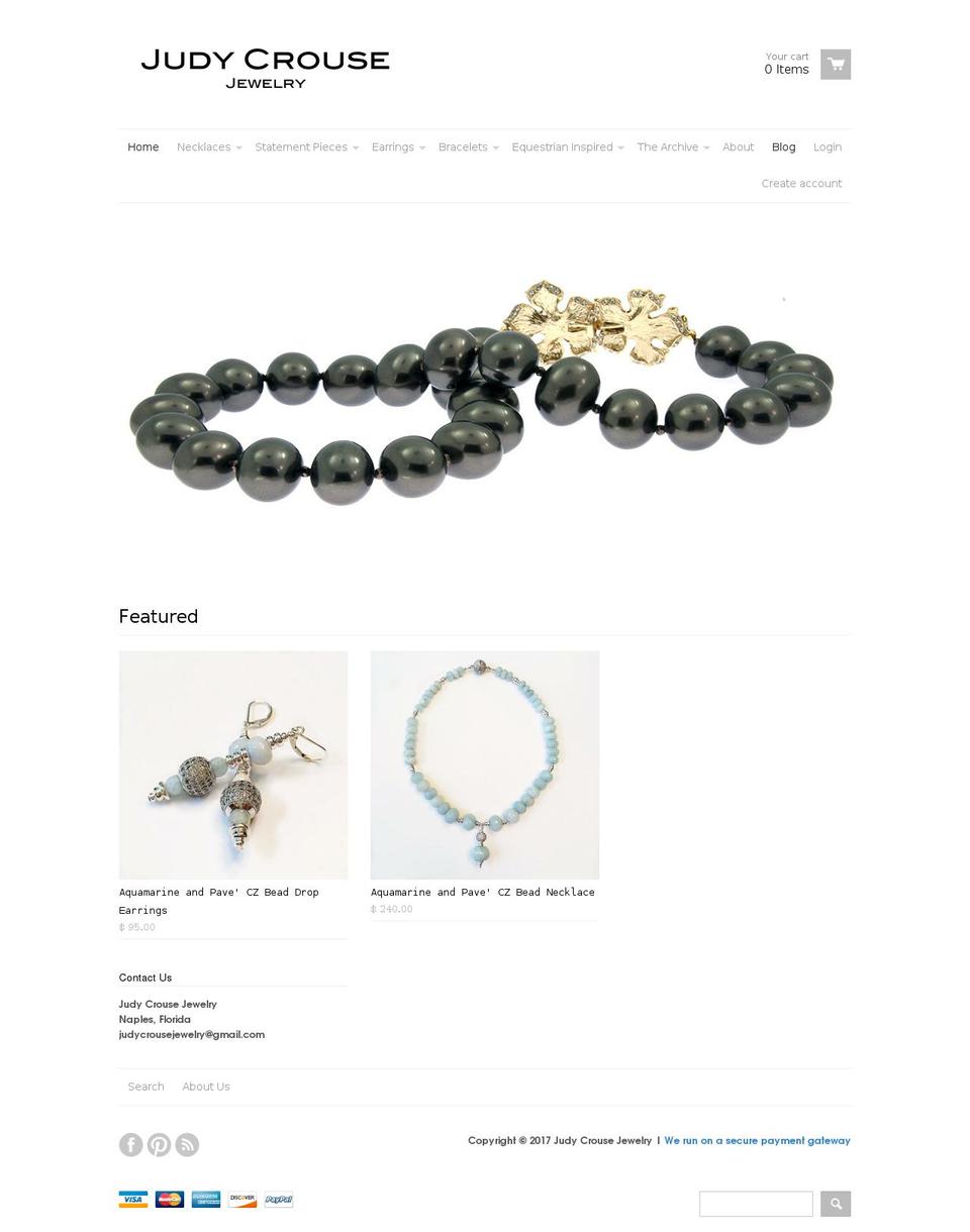 judycrouse.com shopify website screenshot