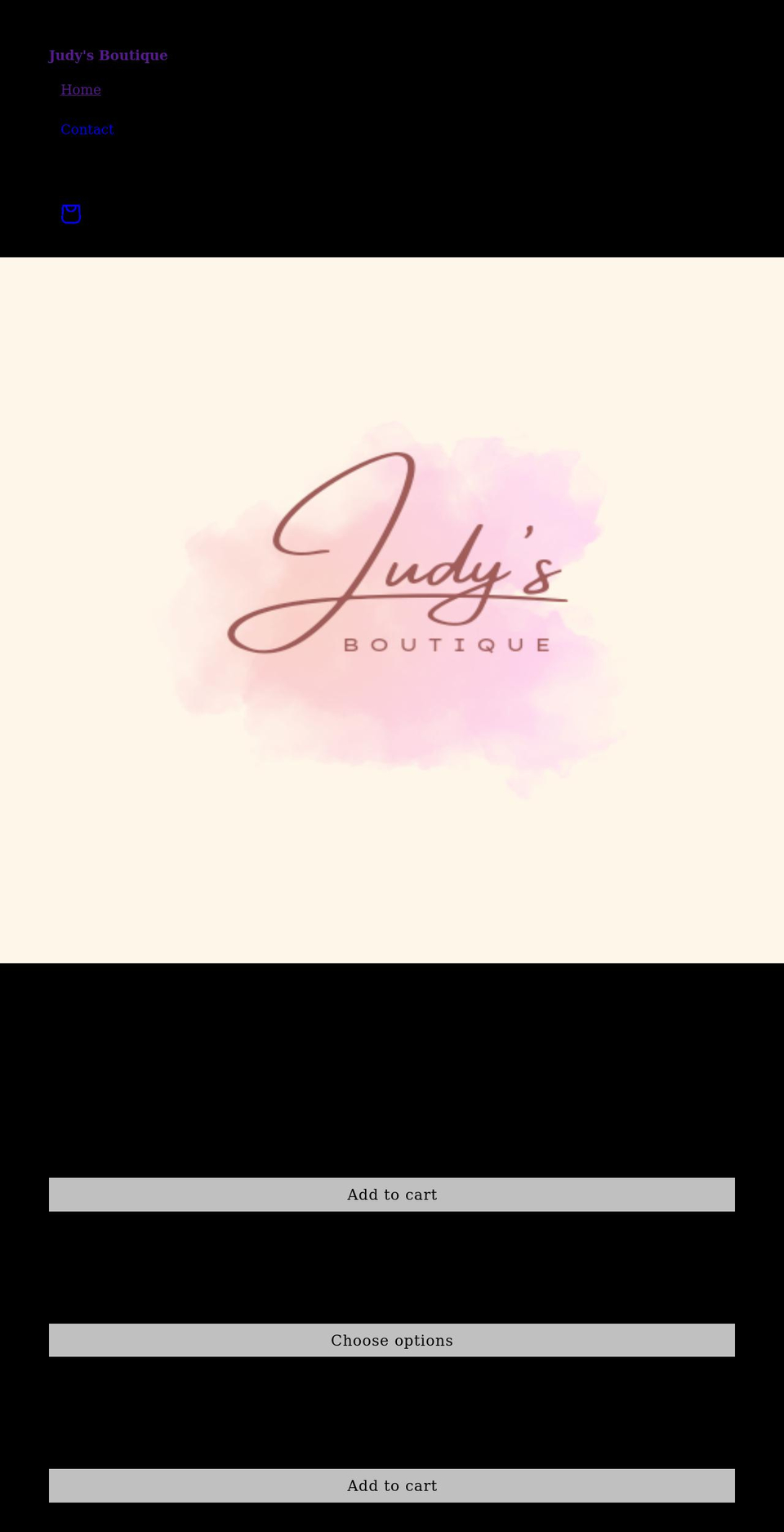 judysboutique.com shopify website screenshot