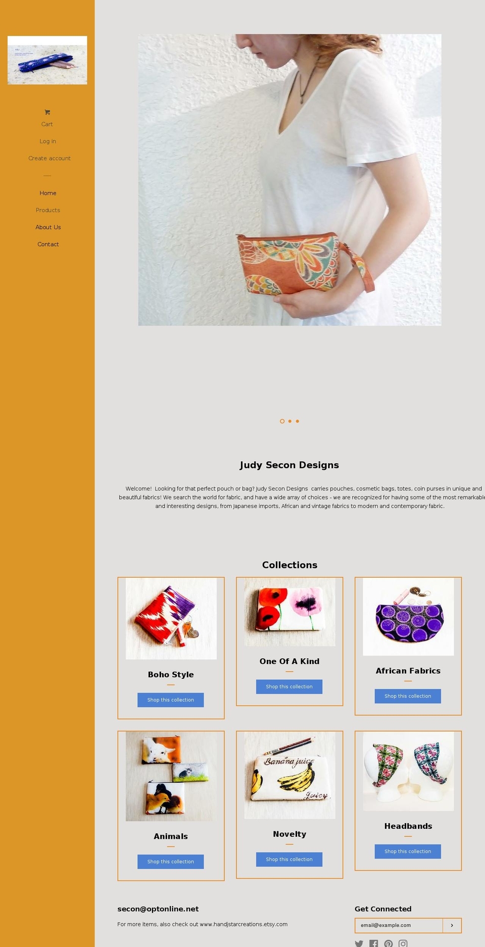 judysecondesigns.com — Shopify storefront screenshot