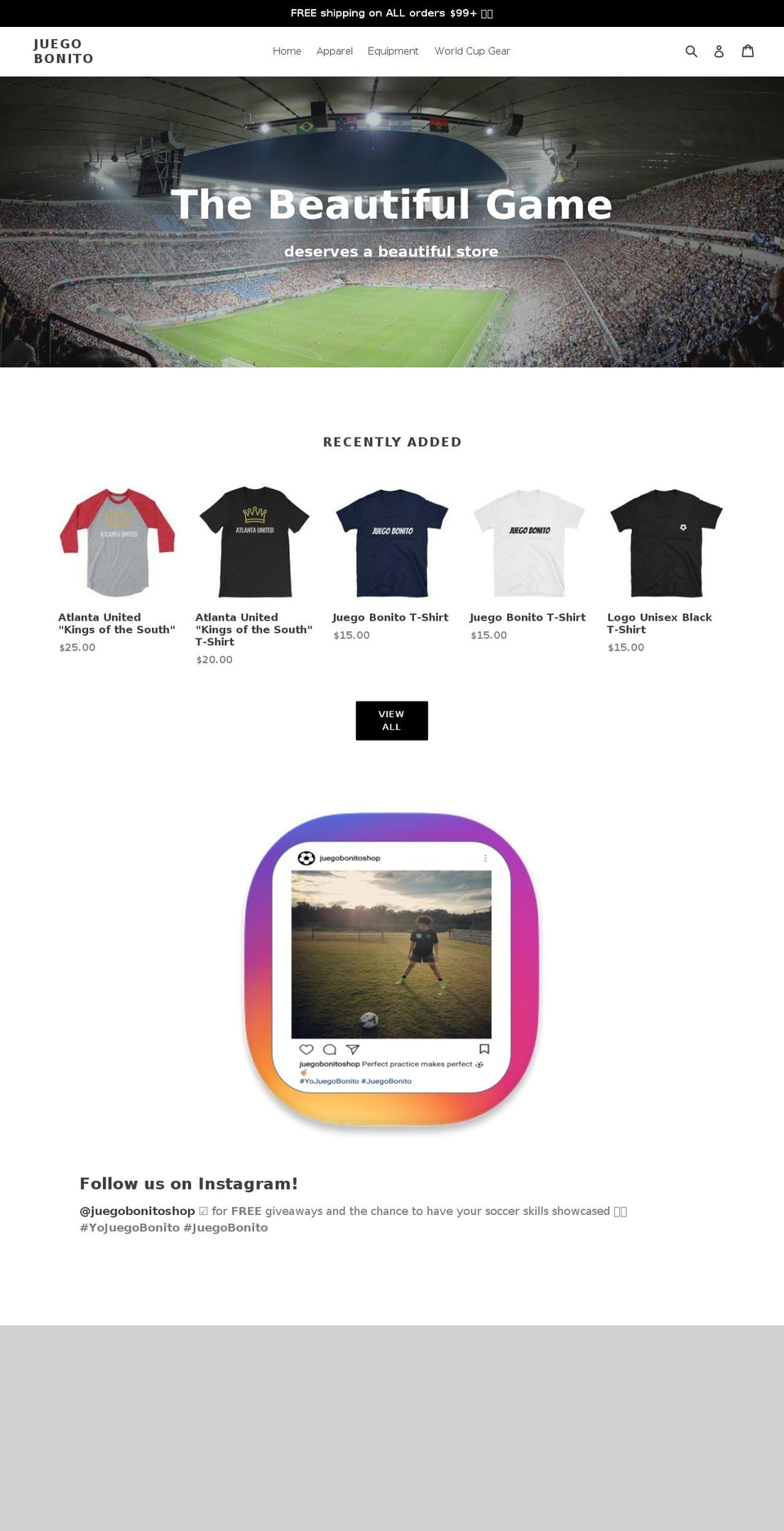 juegobonito.com — Shopify storefront screenshot