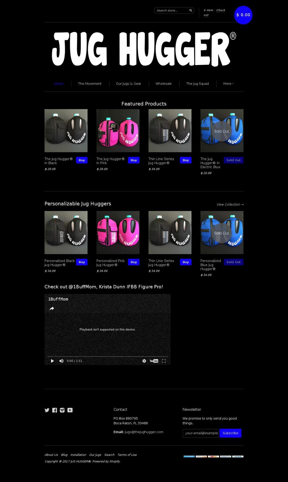 new standard Shopify theme site example jug-hugger.myshopify.com