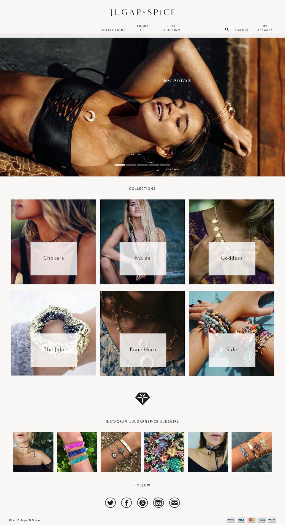jugarnspice.com shopify website screenshot