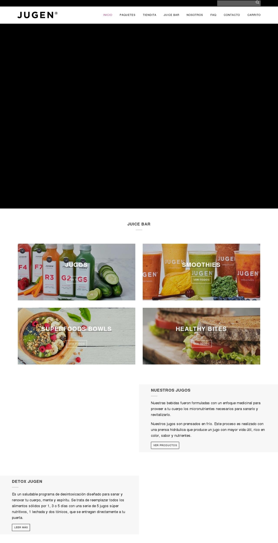 jugen.com.mx shopify website screenshot