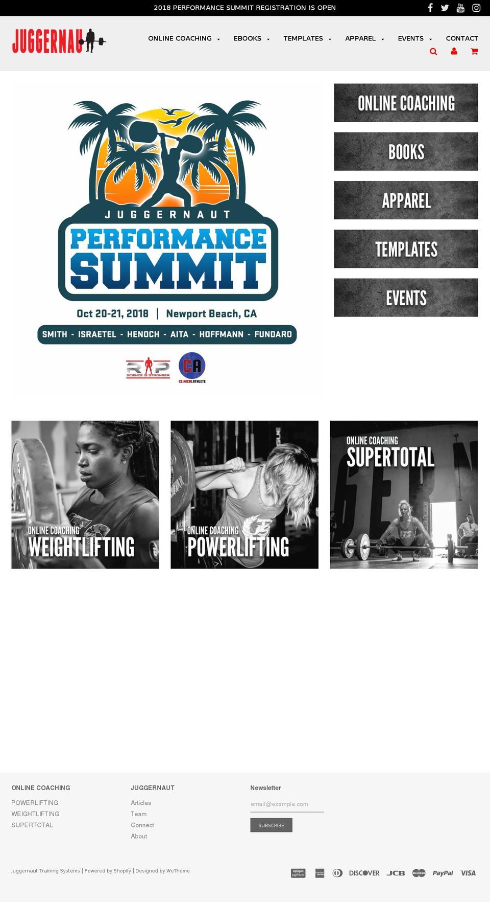 juggernaut-training-systems.myshopify.com — Shopify storefront screenshot