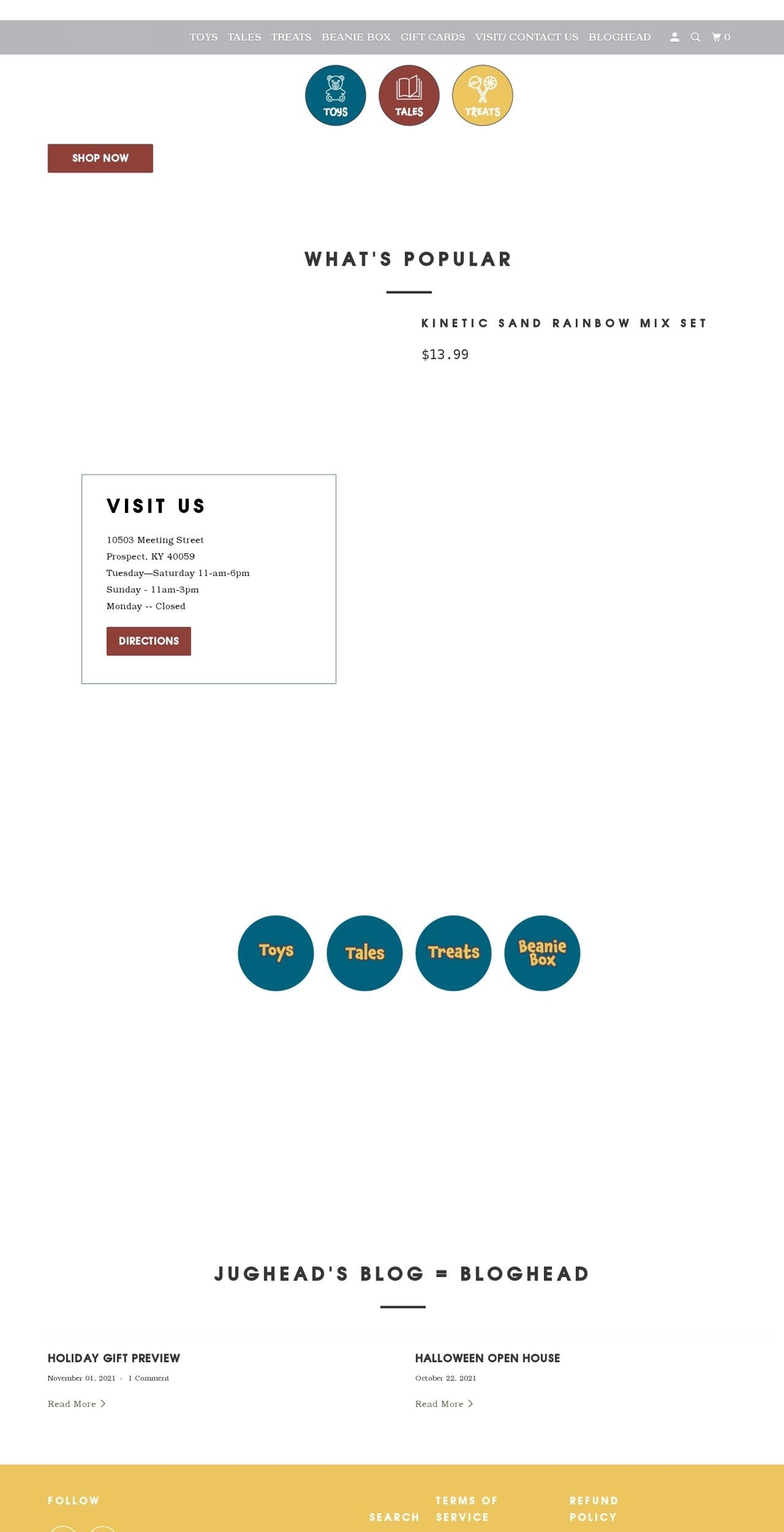 jugheadandbeans.com shopify website screenshot