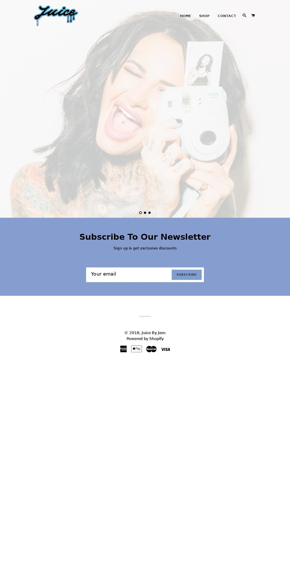 juicebyjemlucy.com — Shopify storefront screenshot