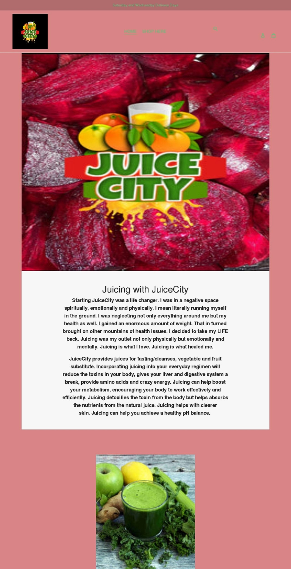 juicecity601.net shopify website screenshot