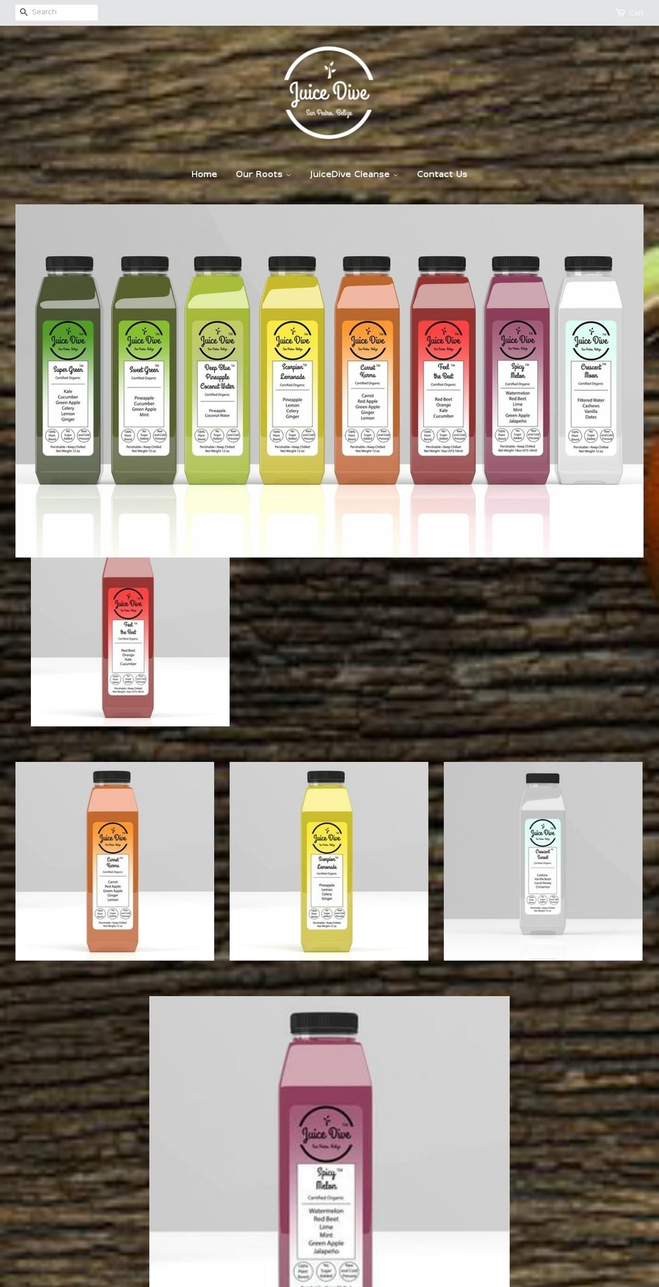 juicedive.com shopify website screenshot