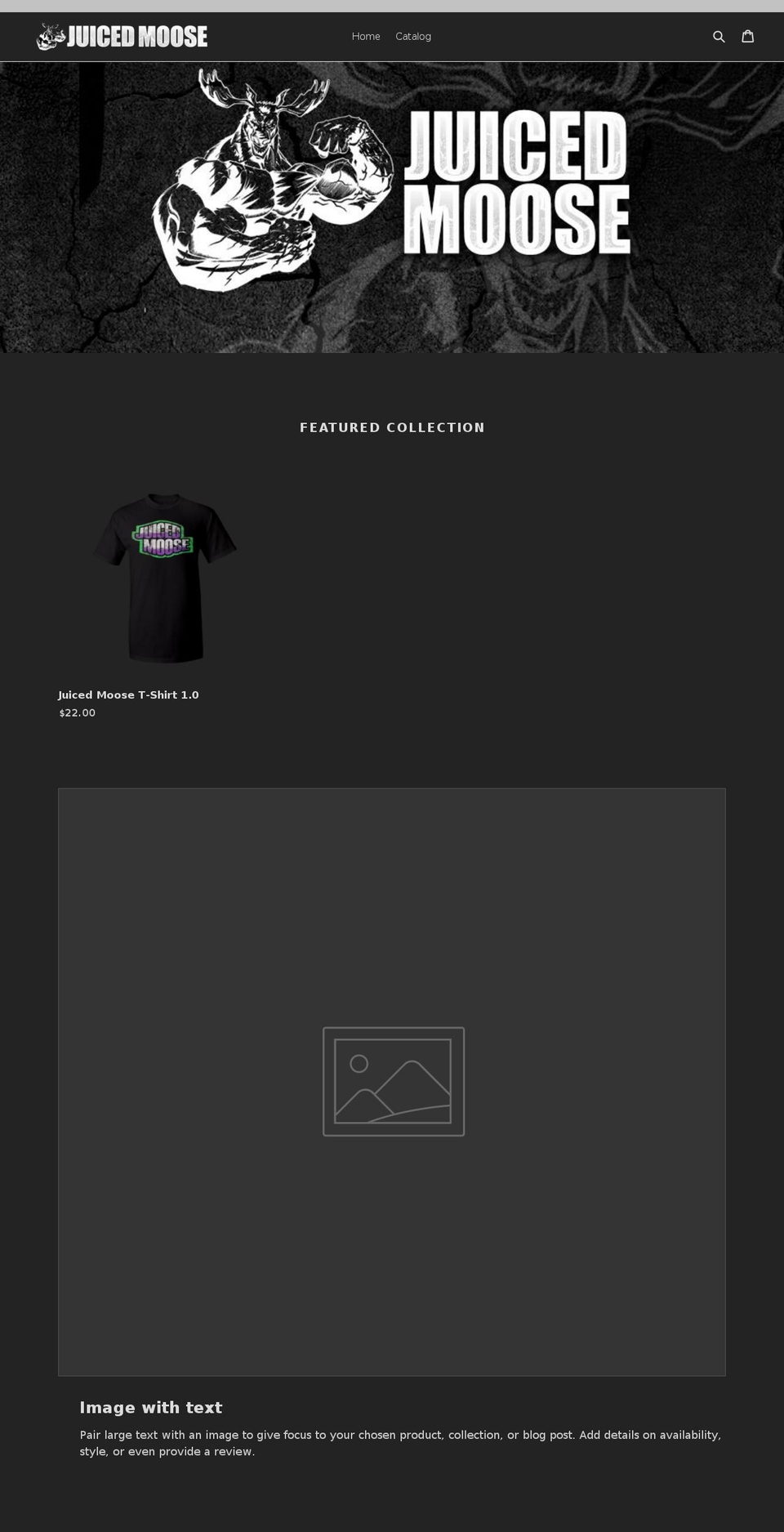 juicedmoose.com — Shopify storefront screenshot