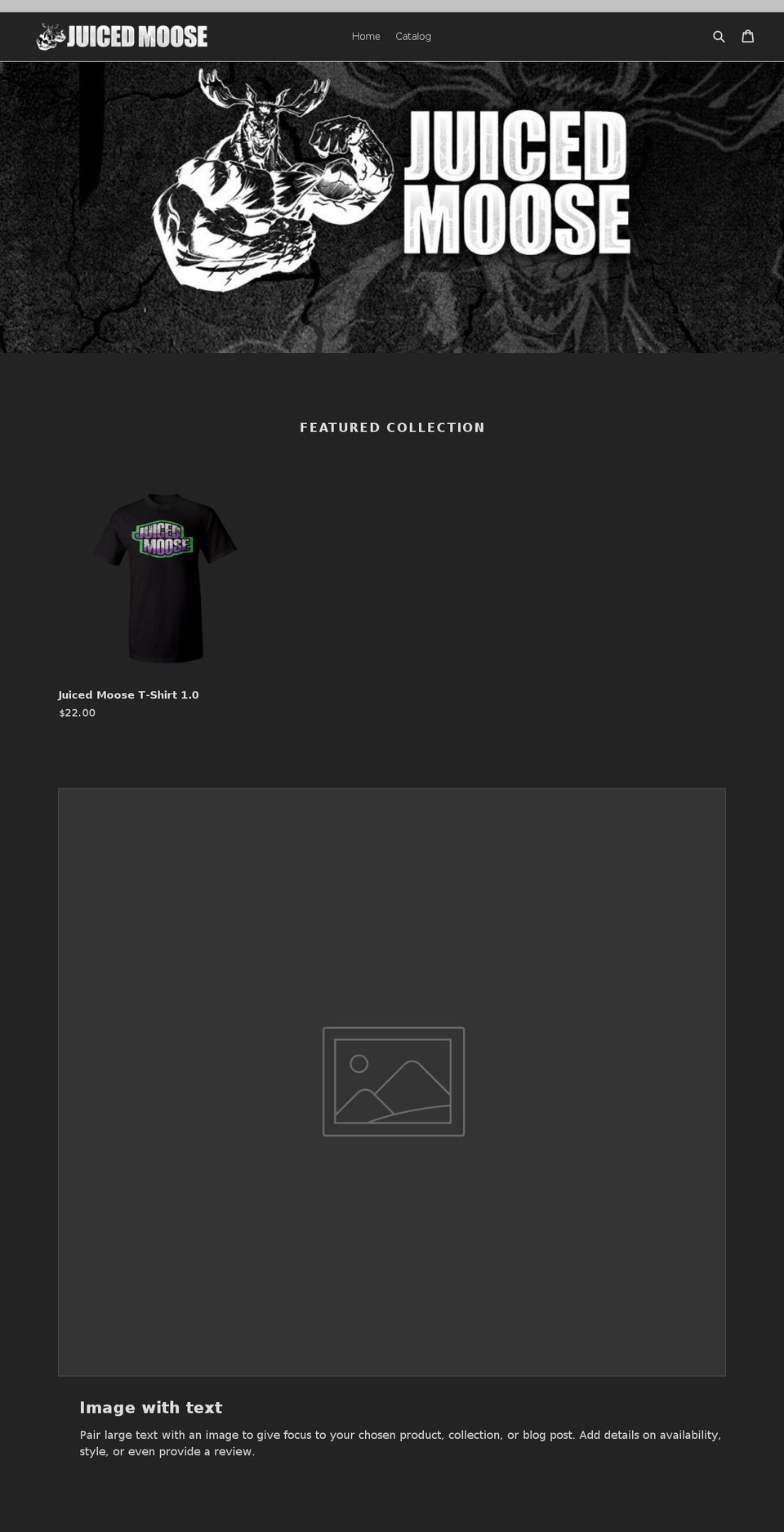 juicedmoose.net shopify website screenshot