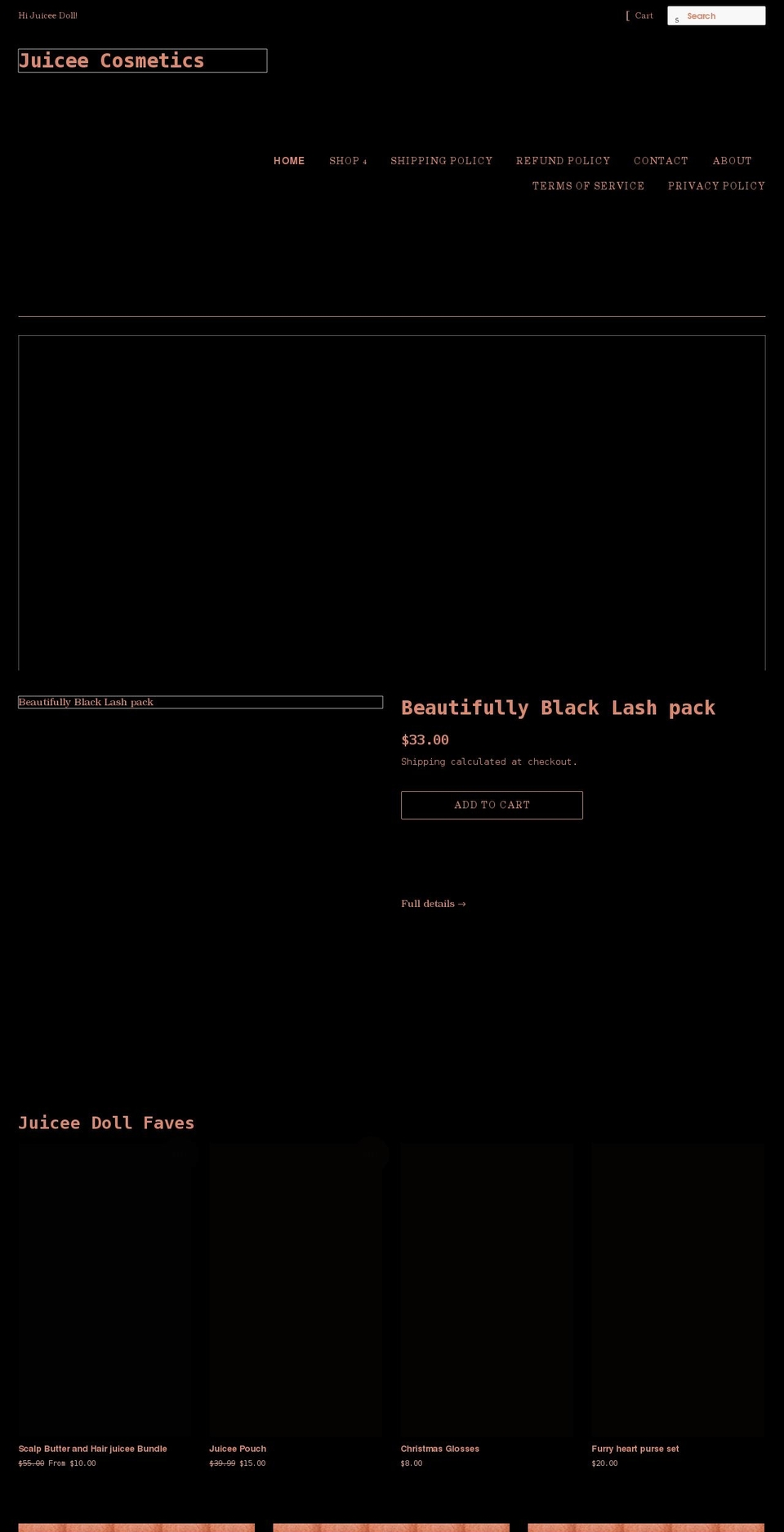 juiceeshop.com shopify website screenshot