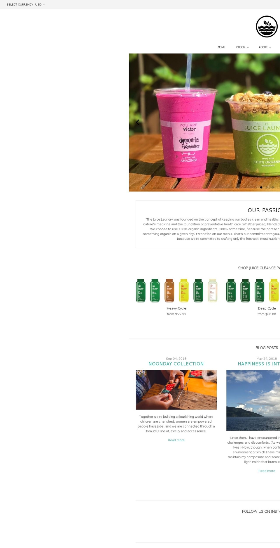 juicelaundry.com — Shopify storefront screenshot