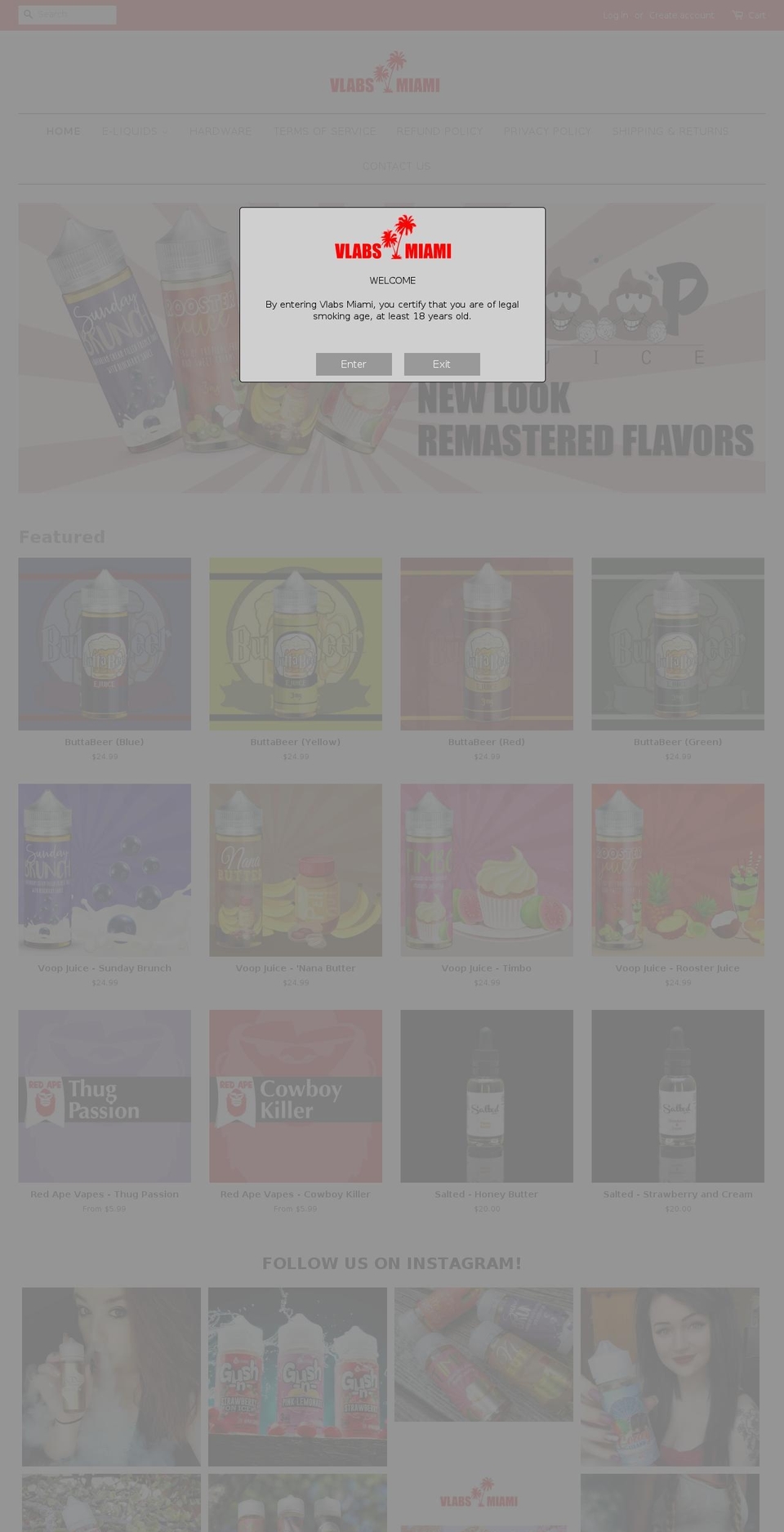 juicelot.com — Shopify storefront screenshot