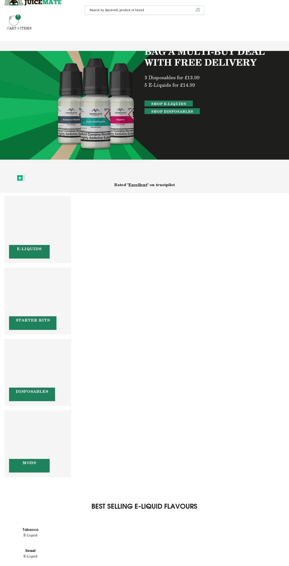 juicemate.co.uk shopify website screenshot