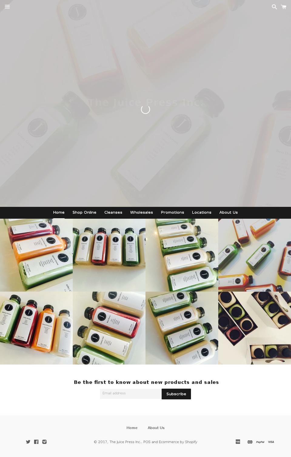 juicepressinc.com shopify website screenshot