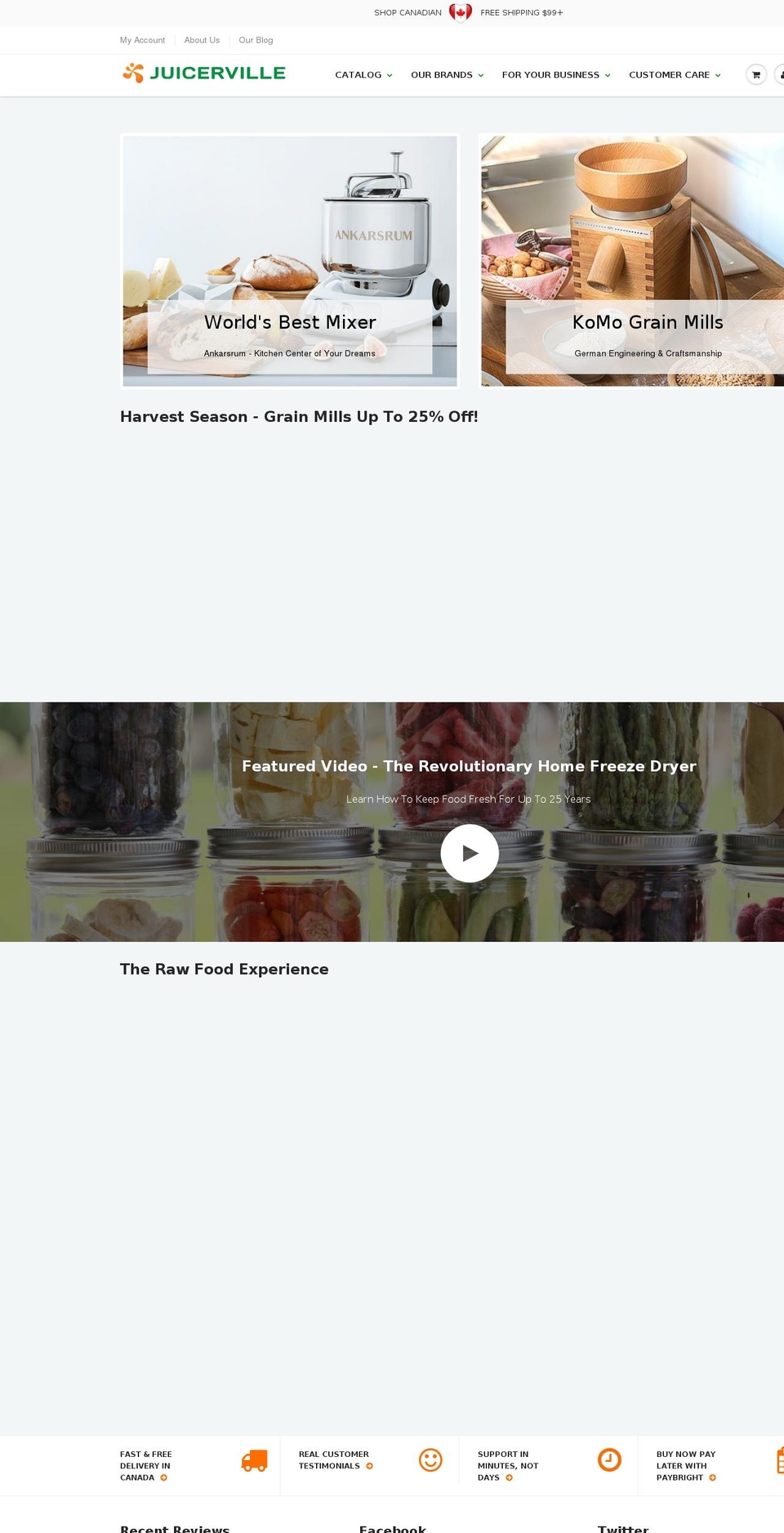 Juicerville 5.3.0 (PayBright) Shopify theme site example juicerville.net