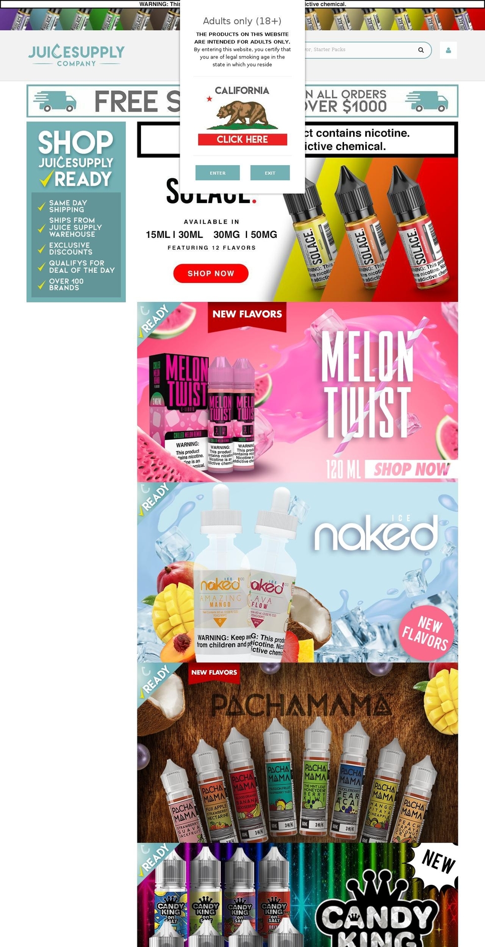 Copy of Victoria Backup New Menu -- Shopify theme site example juicesupplycompany.com