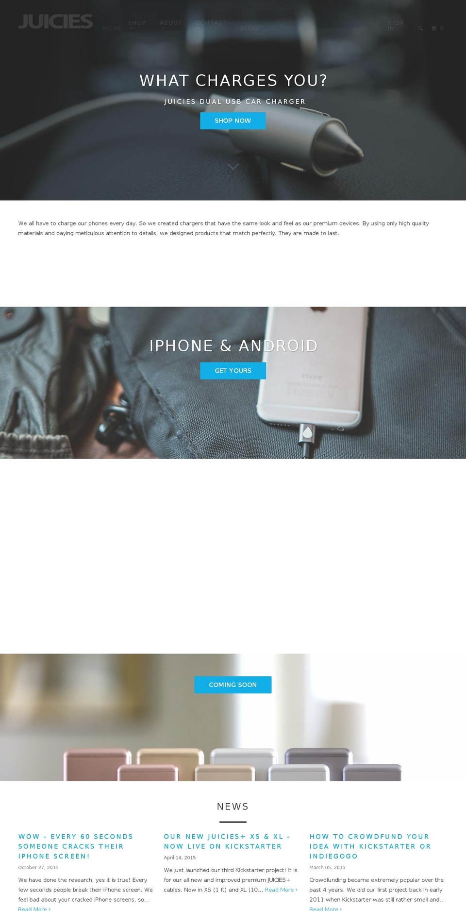 juicies.biz shopify website screenshot