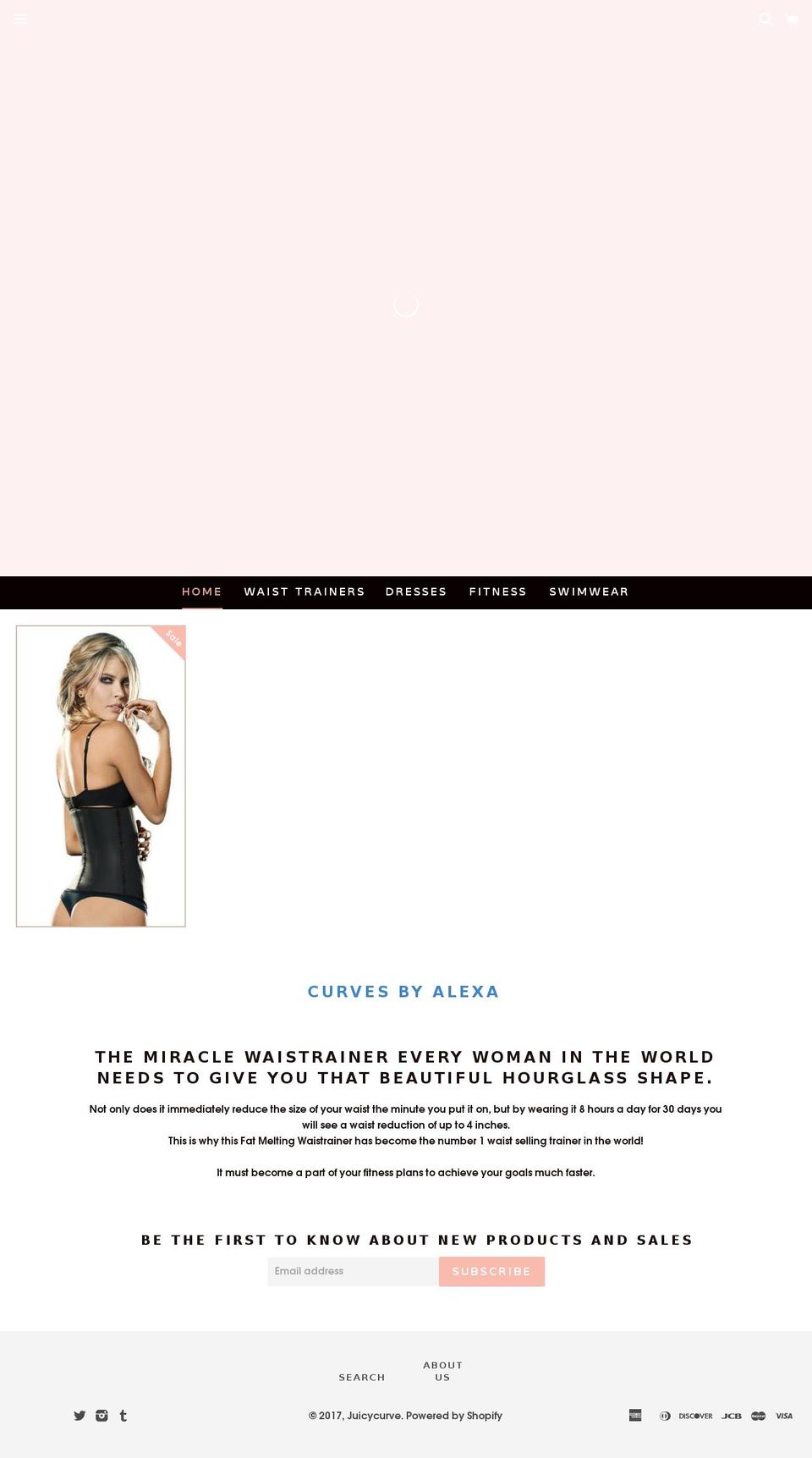 juicycurve.com shopify website screenshot