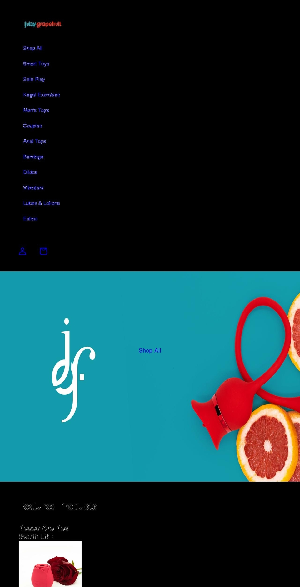 juicygrapefruit.com shopify website screenshot