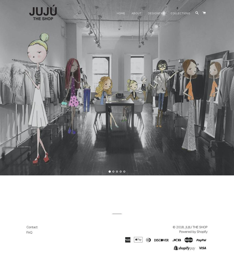 jujutheshop.com shopify website screenshot