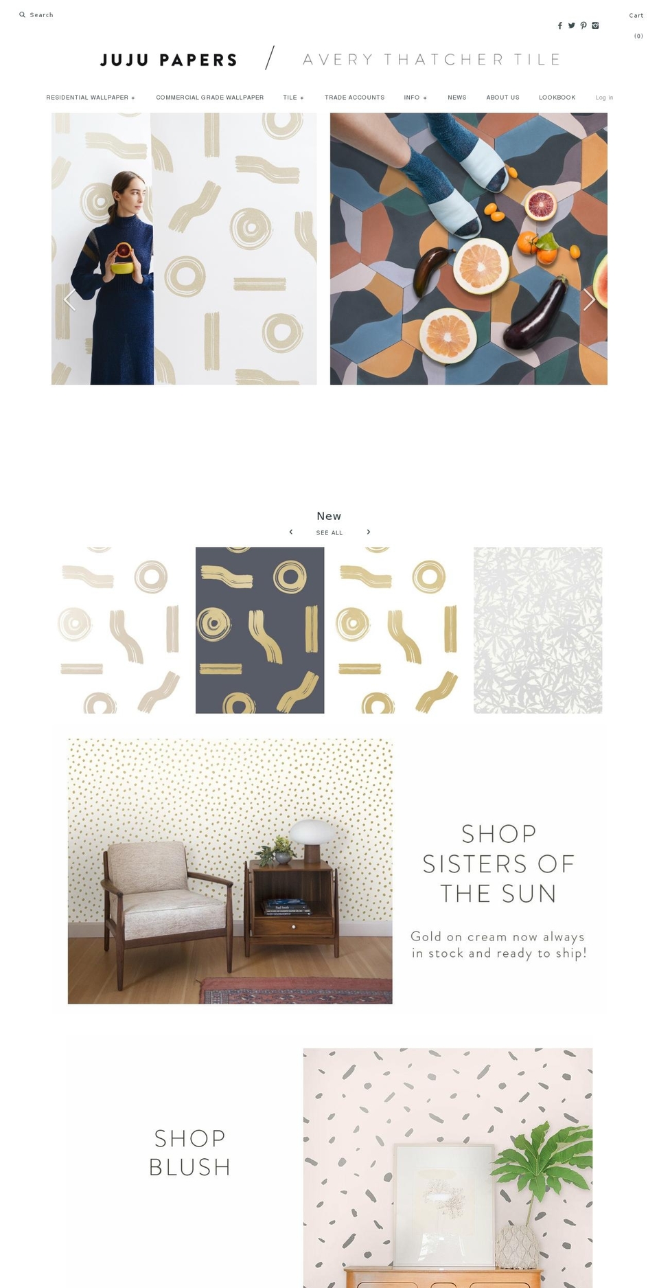 jujuwallpaper.com — Shopify storefront screenshot