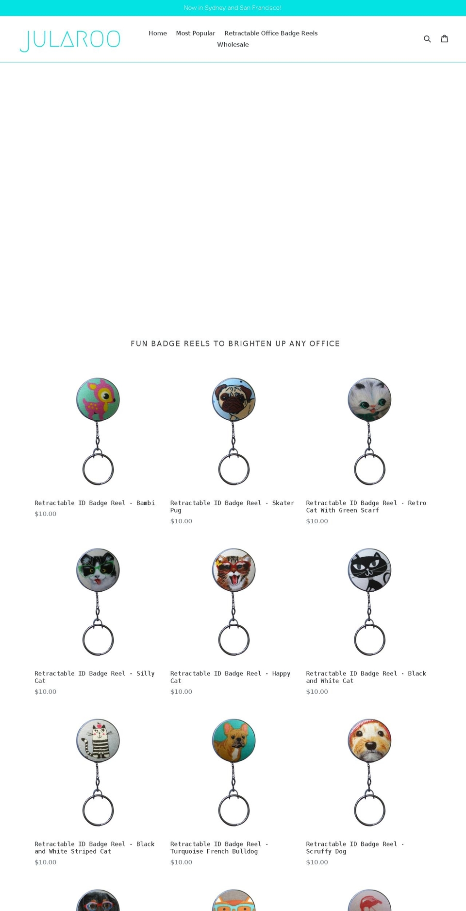 jularoodesigns.com — Shopify storefront screenshot