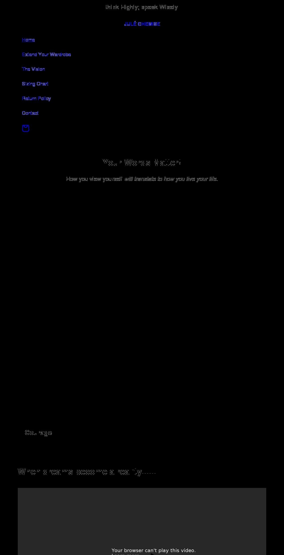 julechemise.com shopify website screenshot
