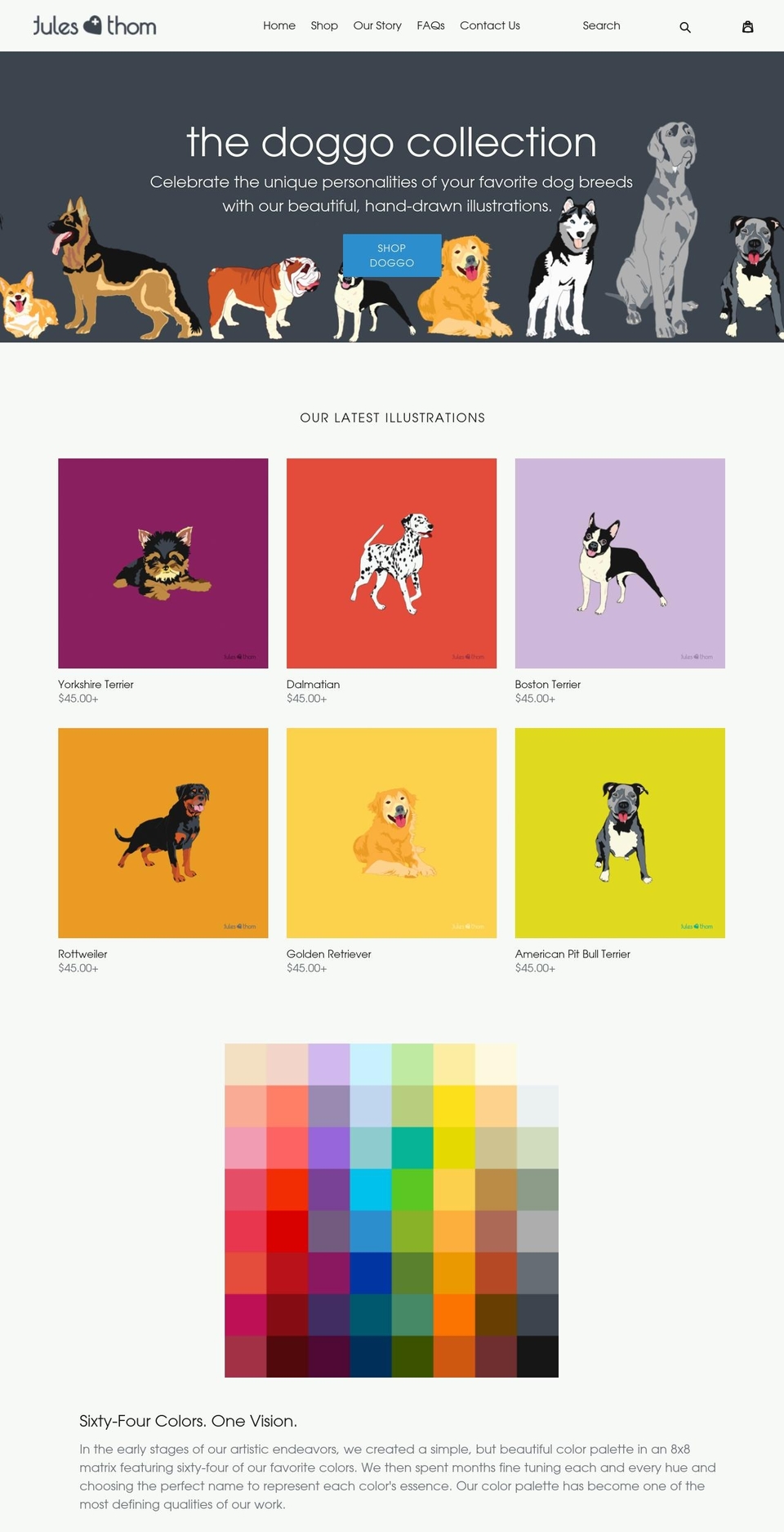julesandtom.com — Shopify storefront screenshot