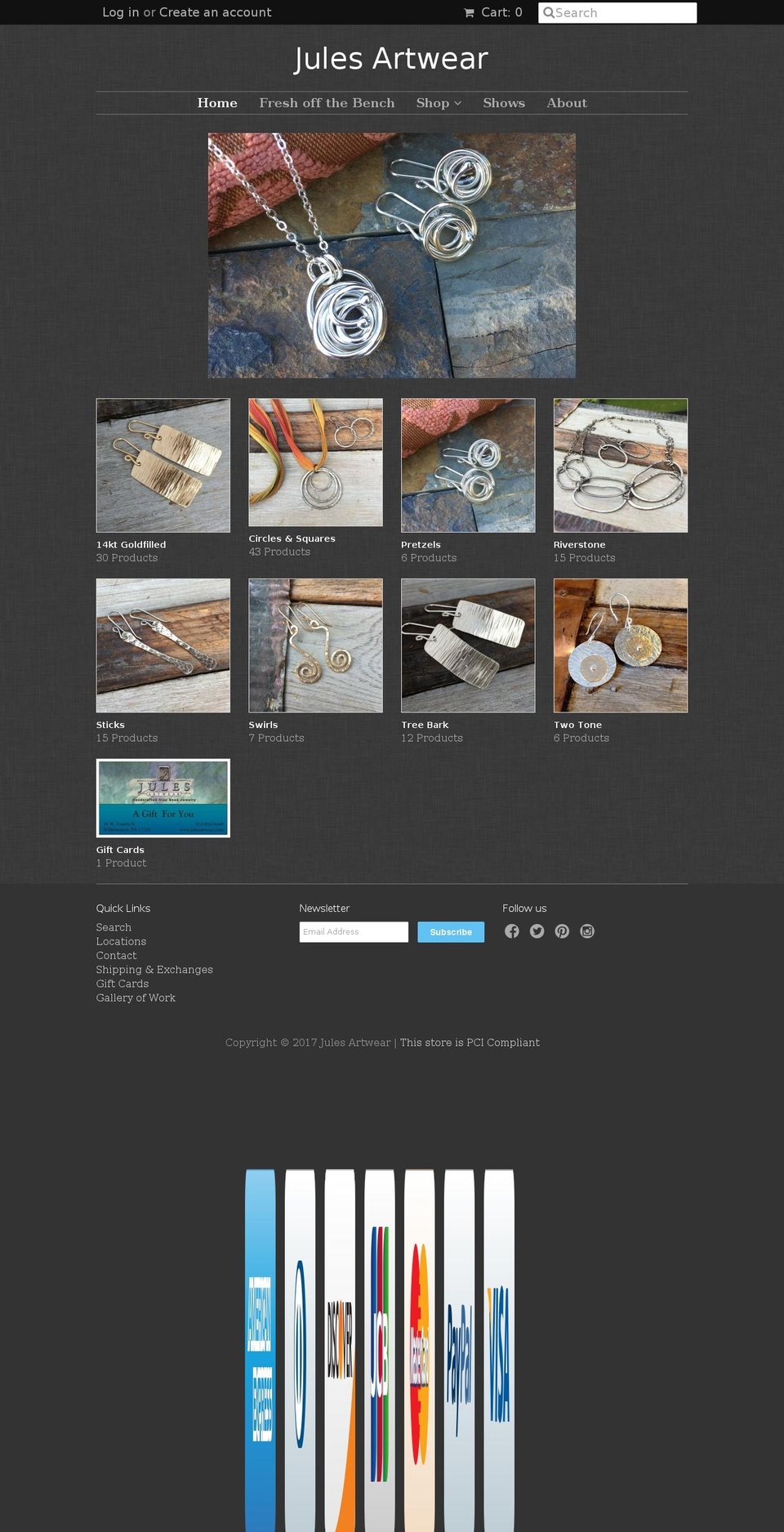 julesartwear.com shopify website screenshot